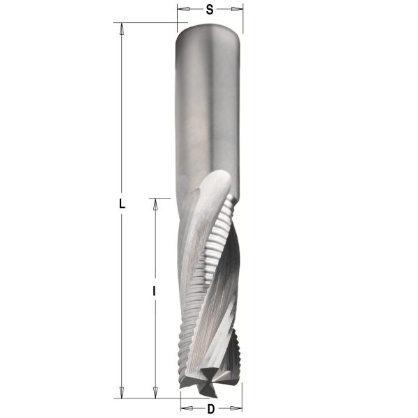 Фото Фреза спиральная монолитная 12x42x90 Z=4 S=12 RH в интернет-магазине ToolHaus.ru